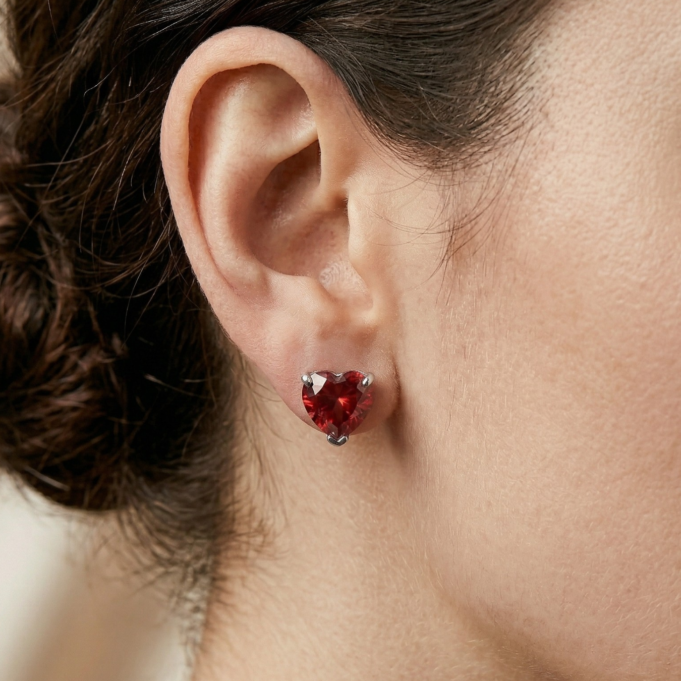 The Velvet Crimson Hearts Earrings: Each Purchase Directly Supports Communities In Need