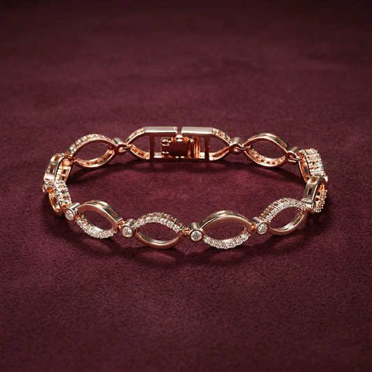 The Infinity Crystal Twist Bracelet: Each Purchase Directly Supports Communities In Need