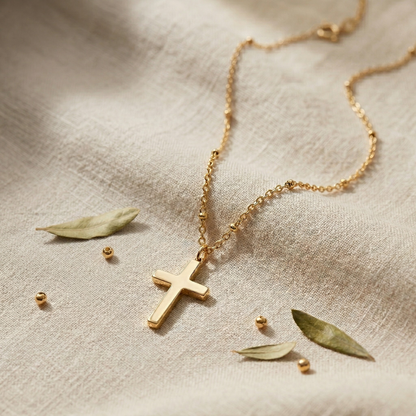 The Minimalist Gold Cross Necklace: Each Purchase Directly Supports Communities In Need