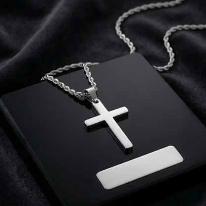 Flat Cross Necklace: Each Purchase Directly Supports Communities In Need