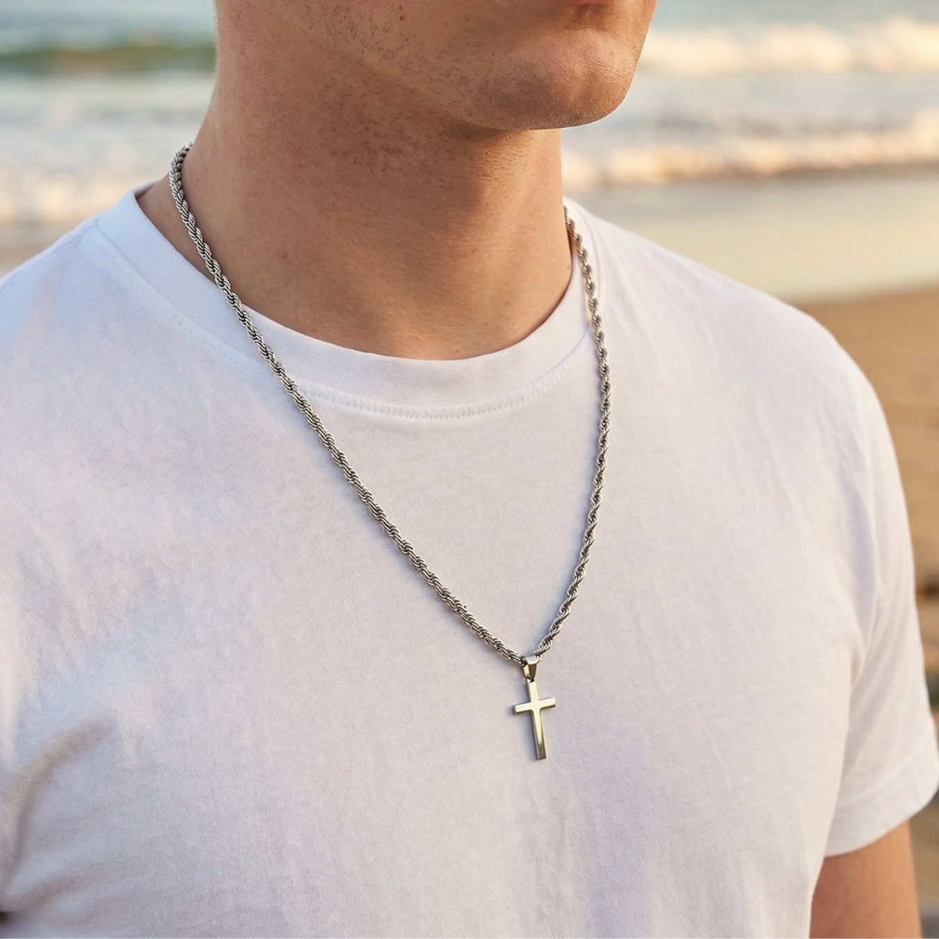 Flat Cross Necklace: Each Purchase Directly Supports Communities In Need