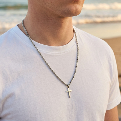 Flat Cross Necklace: Each Purchase Directly Supports Communities In Need