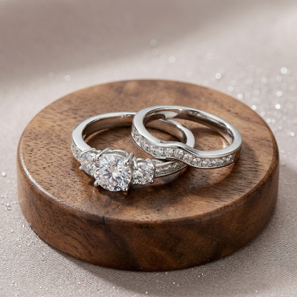 The Celeste Ring Set 1+1: Each Purchase Directly Supports Communities In Need