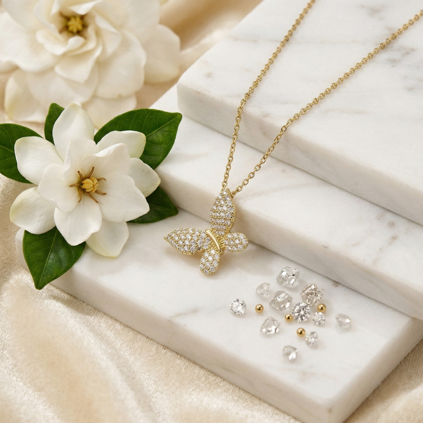 The Butterfly Sparkle Necklace: Each Purchase Directly Supports Communities In Need