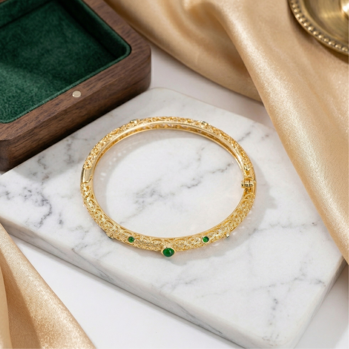 The Emerald Vine Bracelet: Each Purchase Directly Supports Communities In Need