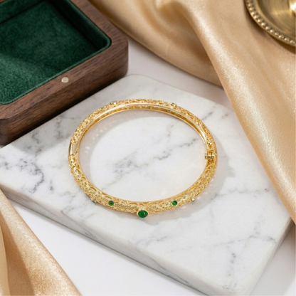 The Emerald Vine Bracelet: Each Purchase Directly Supports Communities In Need
